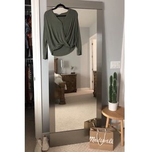 On The Road Anthropologie Green Long Sleeved Top S